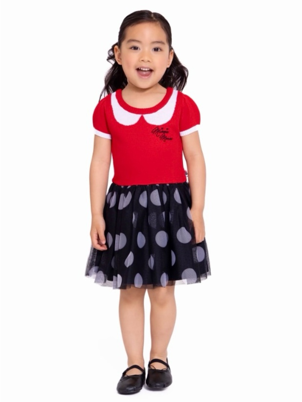 Disney Minnie Mouse Toddler Girl Cosplay Dress Layered Tulle Tutu Size 2T (EUC)